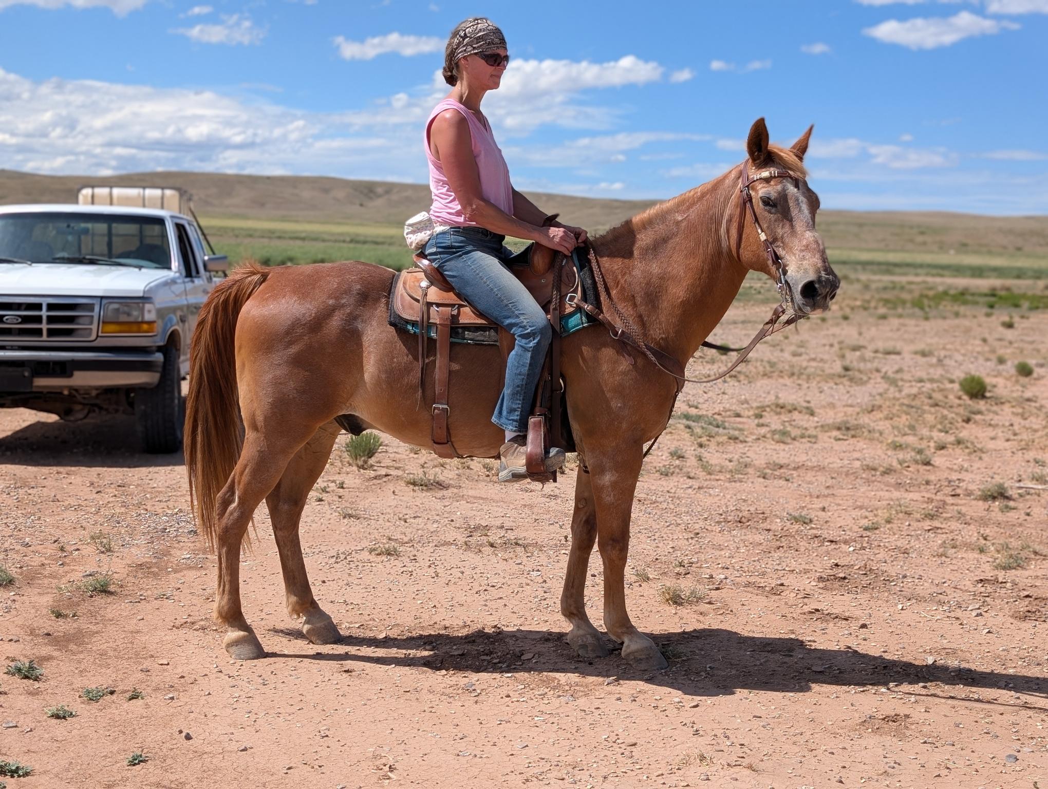 with-Becky-by-boys-pasture-right-side-6-2-25